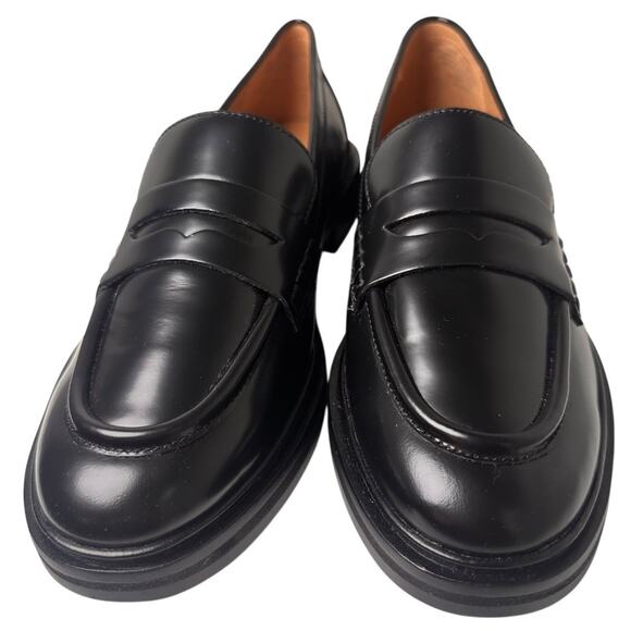 Madewell The Vernon Loafer True Black Sz 8.5 Worn 1X Preppy Career Academia Chic - Picture 12 of 16
